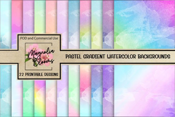 22 Pastel Watercolor Backgrounds for Elegant Blog & Editorial Design