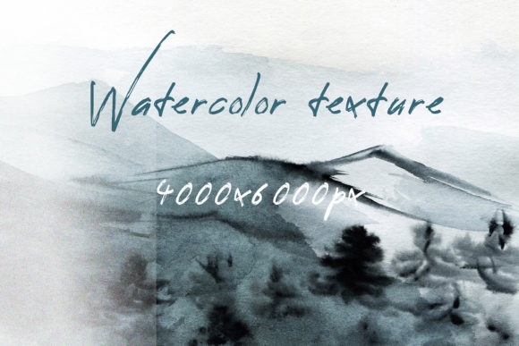 Abstract Watercolor Landscape Forest Texture: A Soft, Artistic Touch for Crafters & Etsy Sellers