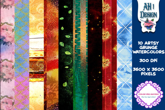Artsy Grunge Watercolor Papers – A Bold Choice for Handmade Crafters & Etsy Sellers