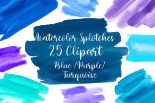 Blue Turquoise Watercolor Splotches: A Fresh Texture for Bloggers & Digital Publishers