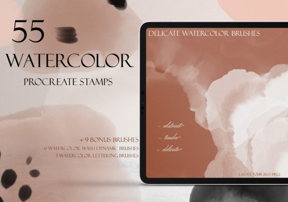 Delicate Watercolor Brushes for Real Crafting Magic