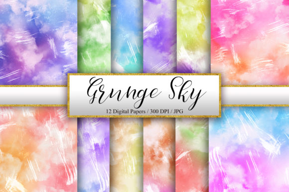 Grunge Sky Watercolor Background Review for Real Embroidery Use