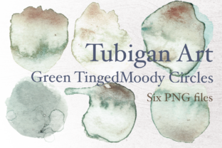 Grungy Green Tinged Watercolor Circles for Textures That Tell a Story