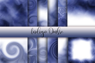 Indigo Ombre Watercolor Background for Modern Branding and Marketing