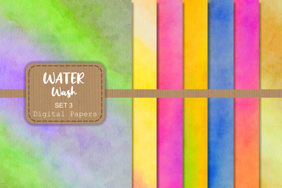 Soft, Organic, and Versatile: Textured Watercolor Wash Digital Papers for Local Branding