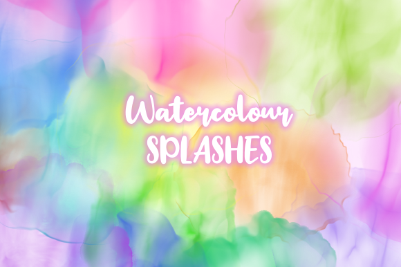 Subtle Transparent Watercolor Splashes for Crafts & Handmade Business Design