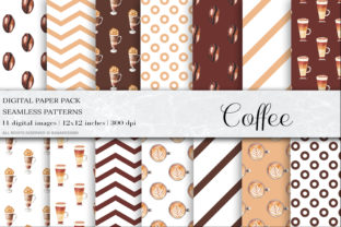 Watercolor Coffee Digital Papers for Crafters & Handmade Business Owners