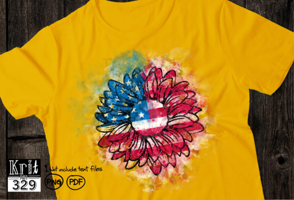 Watercolor Distressed Sunflower Flag Review