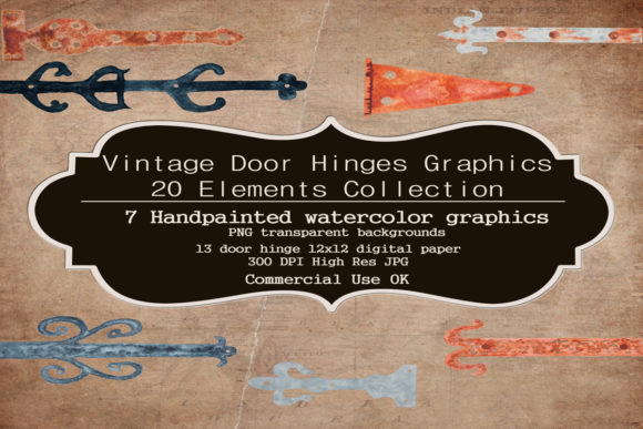 Watercolor Door Hinges: A Decorative Element with Branding Potential