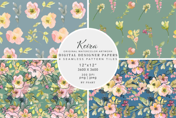 Watercolor Seamless Digital Paper Pack: A Freebie Worth Considering for Real Design Projects