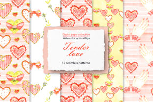 Watercolor Tender Love Digital Paper: A Soft, Artistic Pattern for Lifestyle and Creative Blogs
