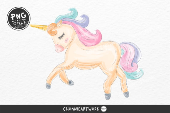Watercolor Unicorn Printable Sublimation for Crafts & Digital Product Sellers
